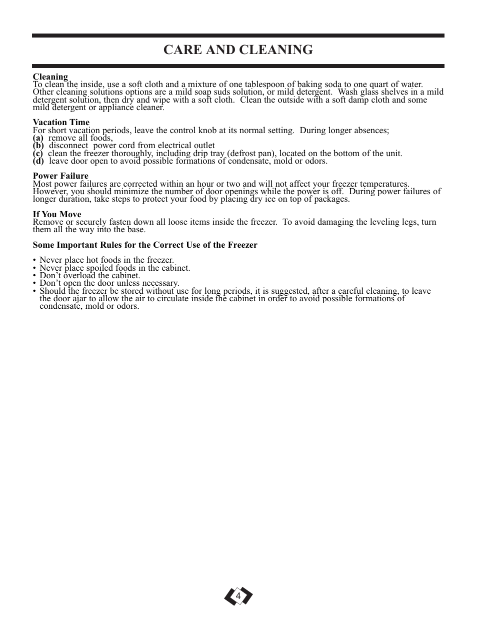 Care and cleaning | Danby DCR059WE User Manual | Page 5 / 17