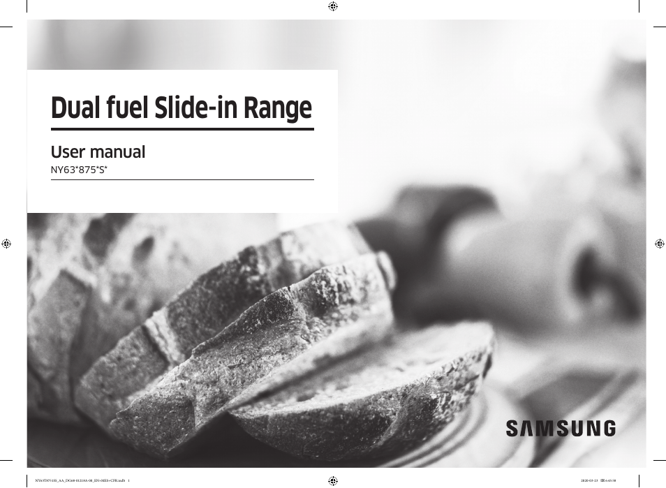 Samsung 30 Inch Slide-in Dual Fuel Smart Range Owner Manual User Manual | 204 pages