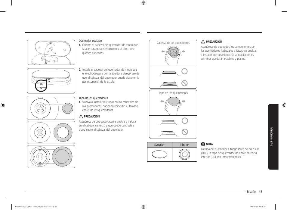 Samsung 30 Inch Slide-in Dual Fuel Smart Range Owner Manual User Manual | Page 117 / 204