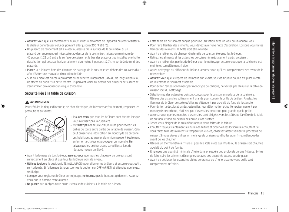 Samsung 30 Inch Slide-in Dual Fuel Smart Range Owner Manual User Manual | Page 147 / 204