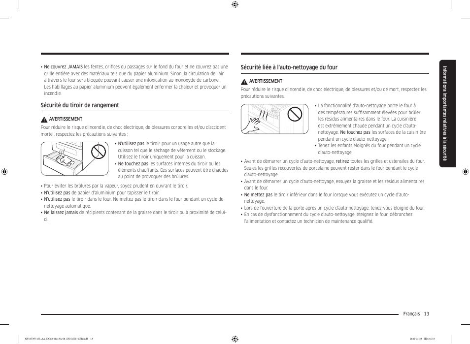 Samsung 30 Inch Slide-in Dual Fuel Smart Range Owner Manual User Manual | Page 149 / 204