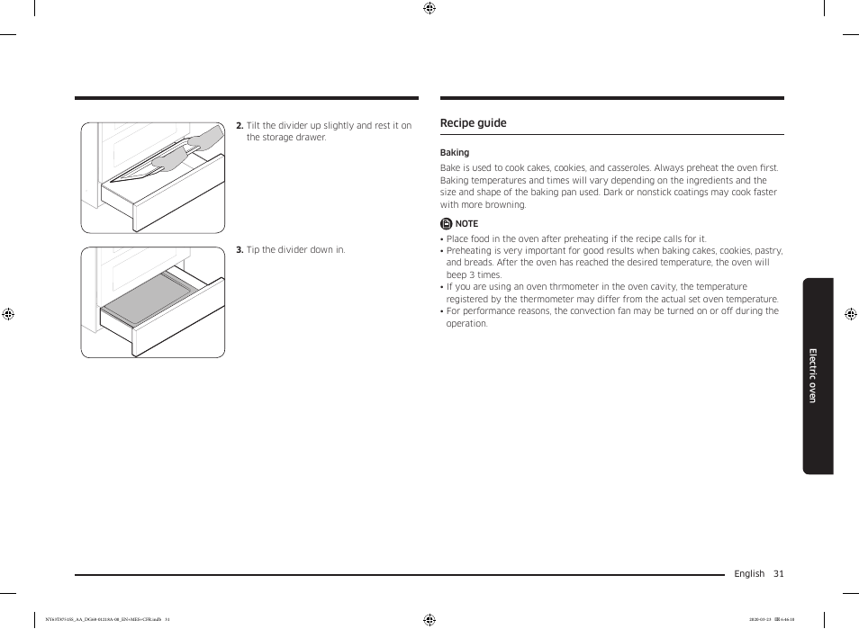 Recipe guide | Samsung 30 Inch Slide-in Dual Fuel Smart Range Owner Manual User Manual | Page 31 / 204