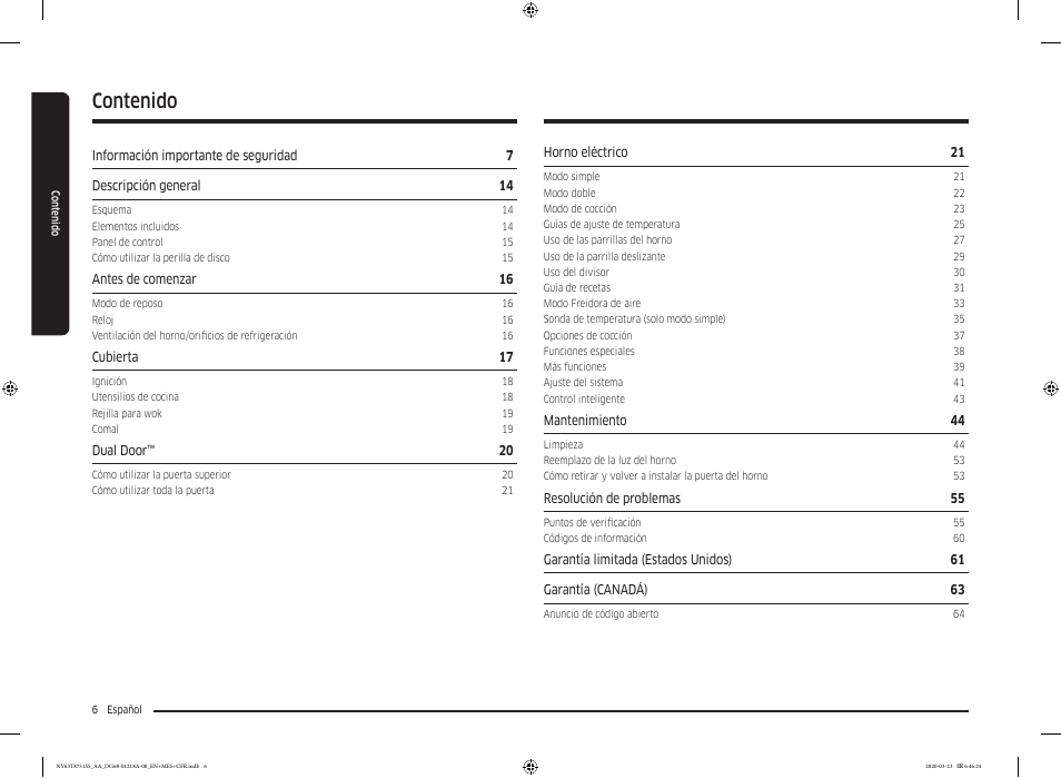 Samsung 30 Inch Slide-in Dual Fuel Smart Range Owner Manual User Manual | Page 74 / 204