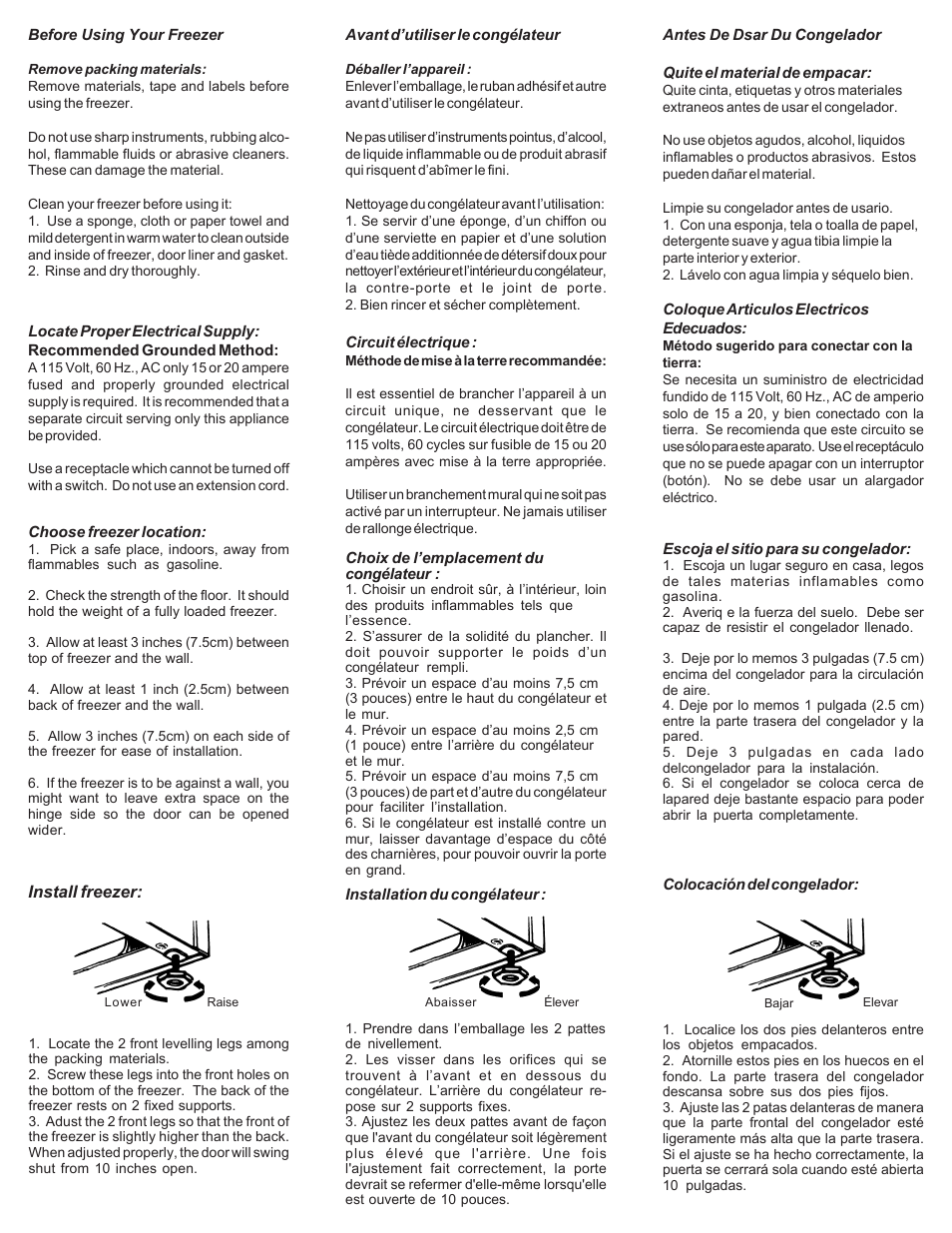 Danby DUF1166W User Manual | Page 2 / 8