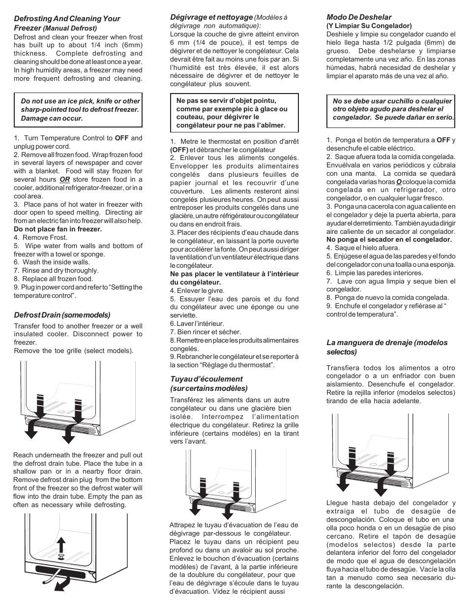 Danby DUF1166W User Manual | Page 5 / 8