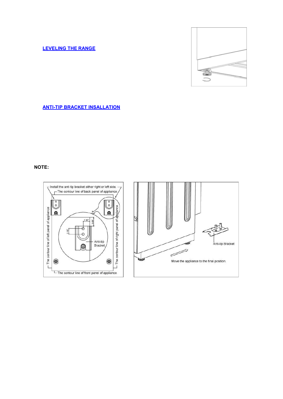 Avanti 20 Inch Electric Range Installation Guide User Manual | Page 15 / 68