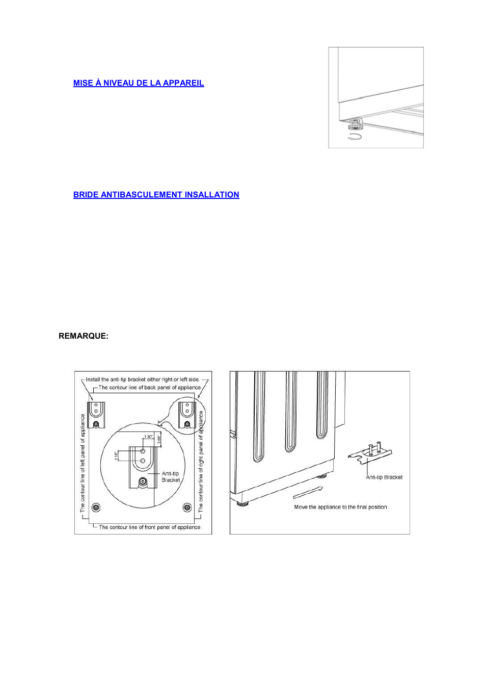 Avanti 20 Inch Electric Range Installation Guide User Manual | Page 53 / 68