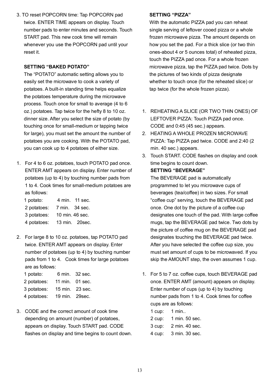 Danby DMW104W User Manual | Page 15 / 19