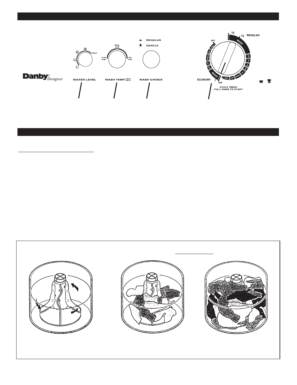 Prepare wash load, Water level right wrong | Danby DWM99W User Manual | Page 14 / 56