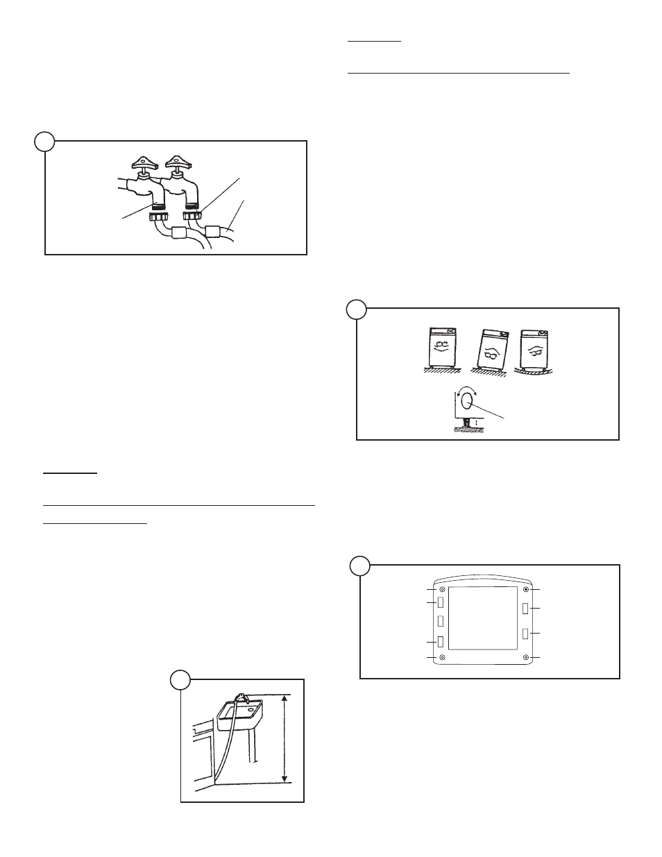 Paso 4: nivelación de la máquina de lavar | Danby DWM99W User Manual | Page 46 / 56