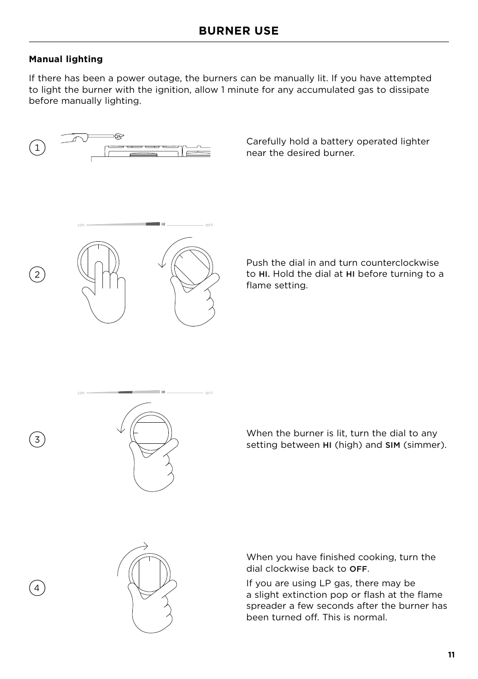 Fisher & Paykel Series 7 Professional Series 36 Inch Gas Cooktop User Guide User Manual | Page 11 / 40