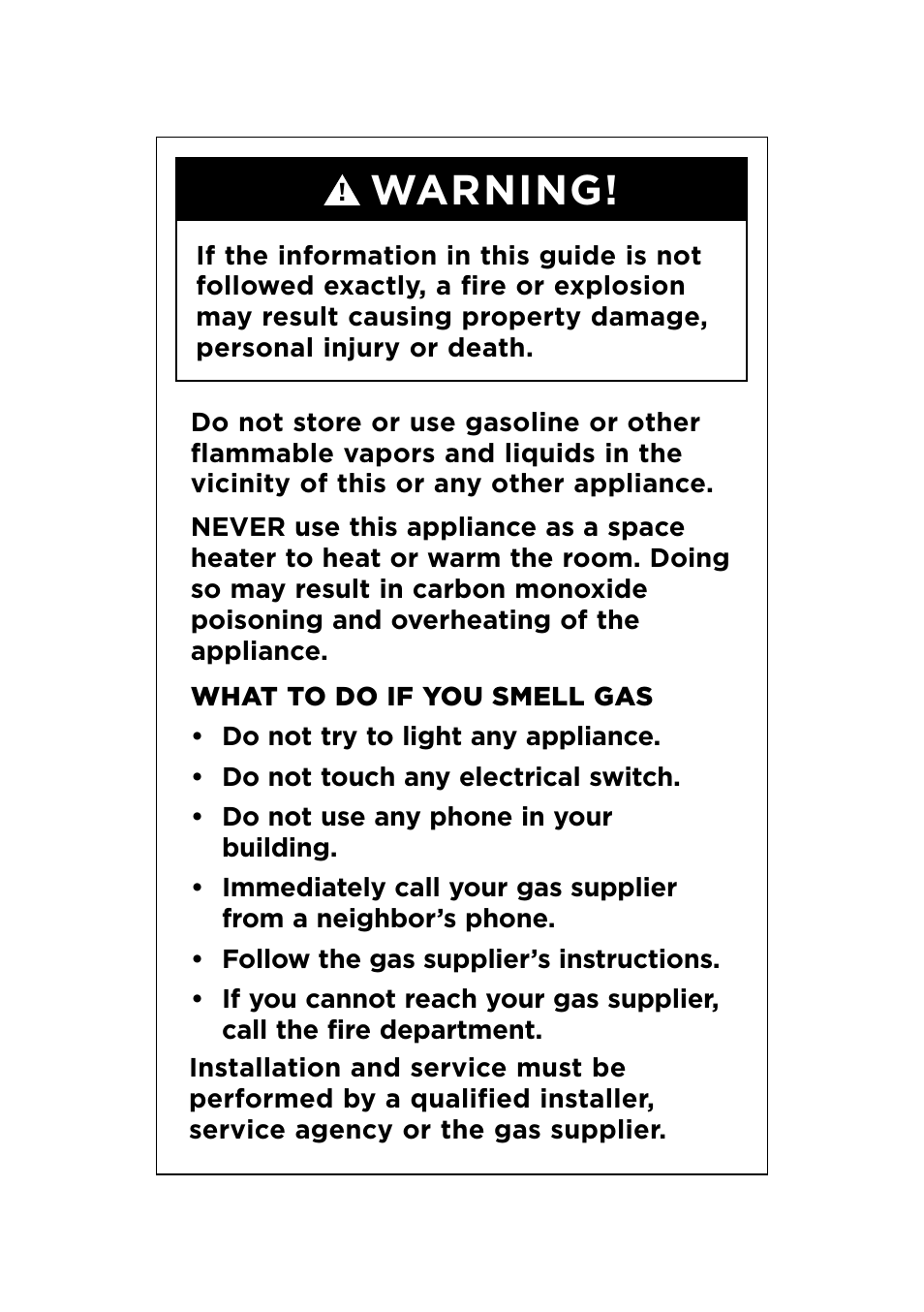 Warning | Fisher & Paykel Series 7 Professional Series 36 Inch Gas Cooktop User Guide User Manual | Page 2 / 40