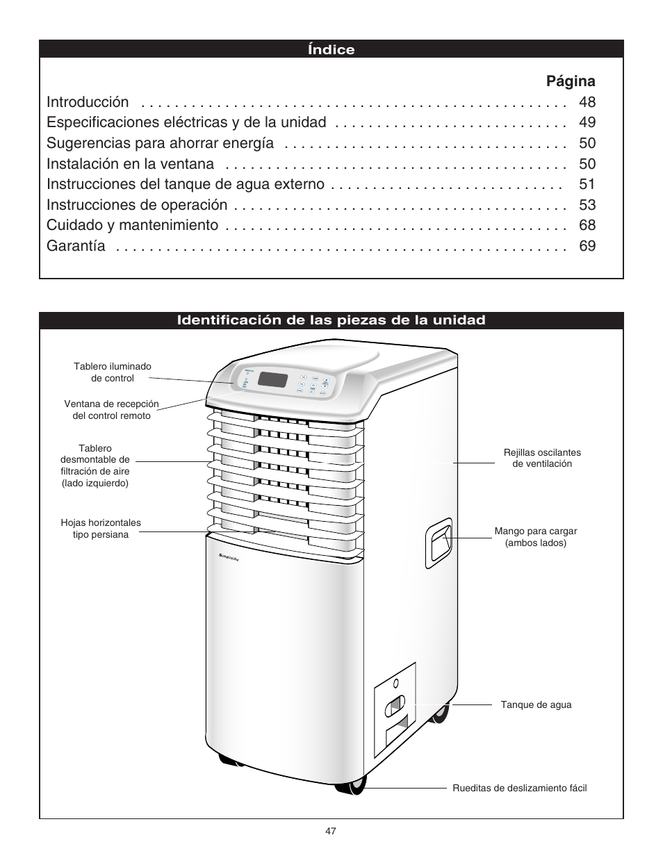 Danby SPAC8499 User Manual | Page 48 / 71