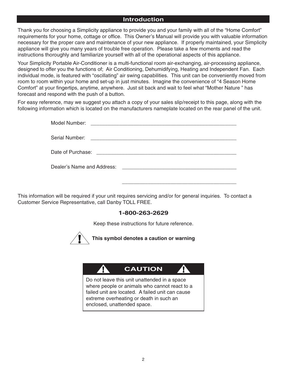 Danby SPAC8499 User Manual | Page 6 / 71