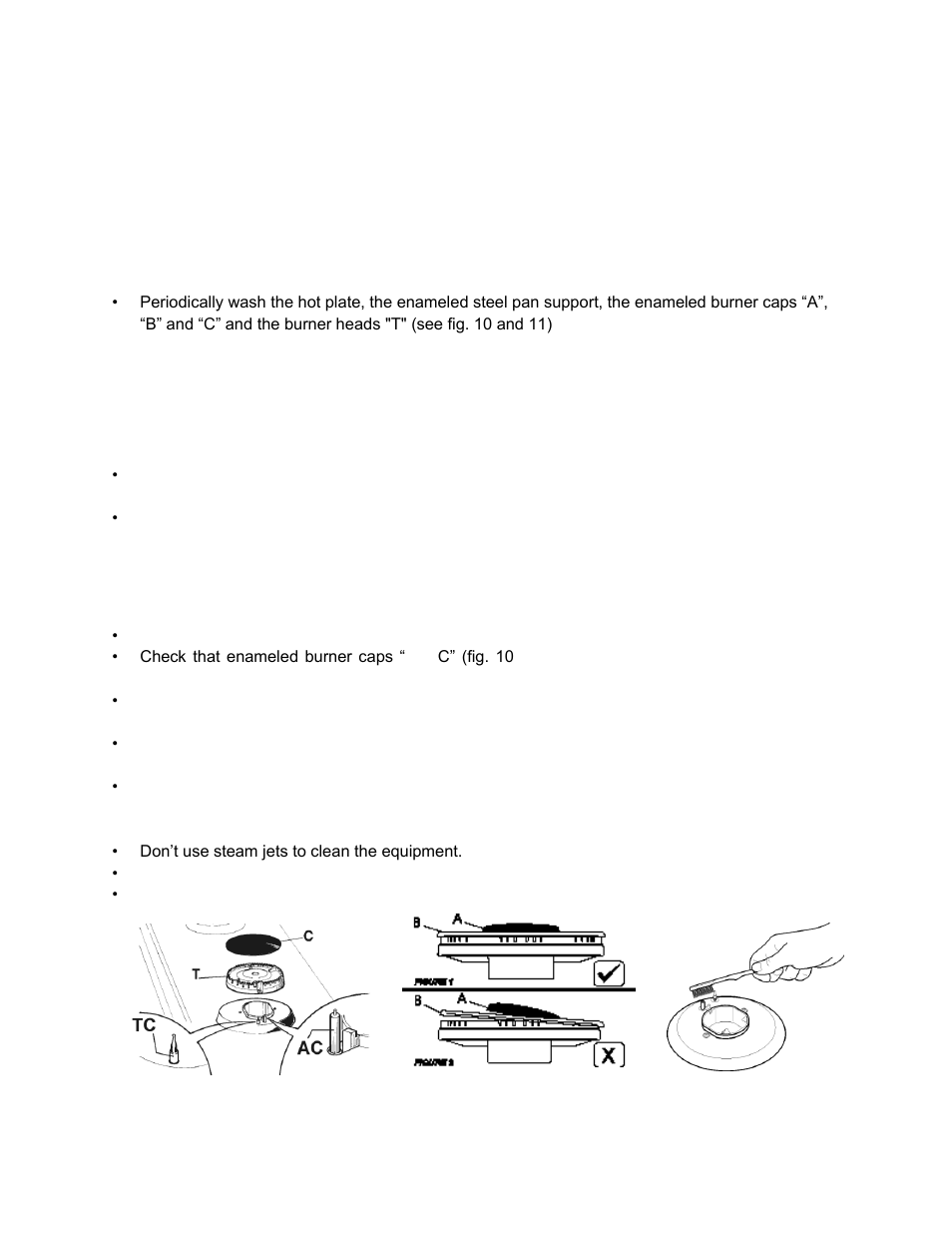 Cleaning | Summit 30 Inch Gas Cooktop Use and Care Manual User Manual | Page 18 / 40