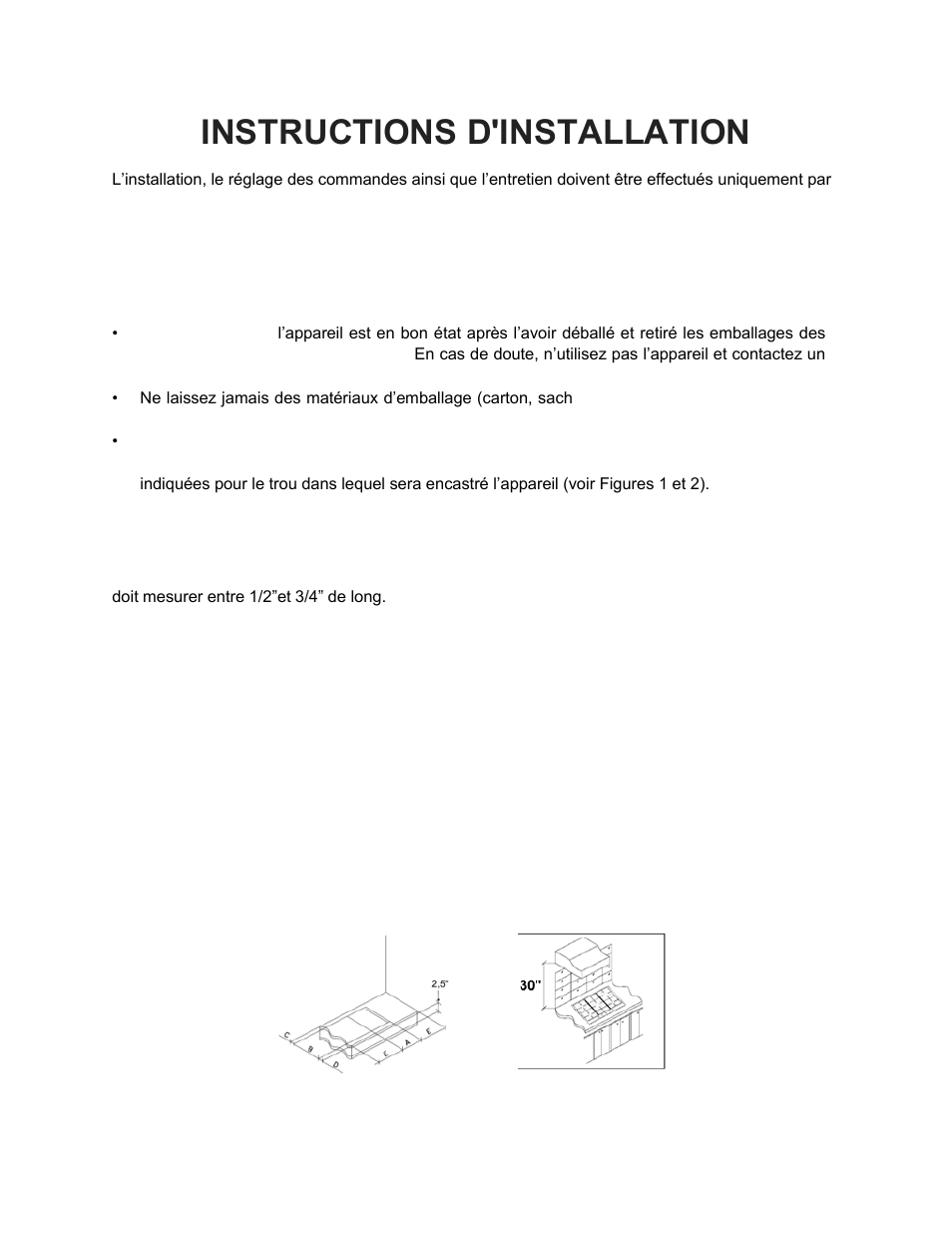 Instructions d'installation | Summit 30 Inch Gas Cooktop Use and Care Manual User Manual | Page 27 / 40