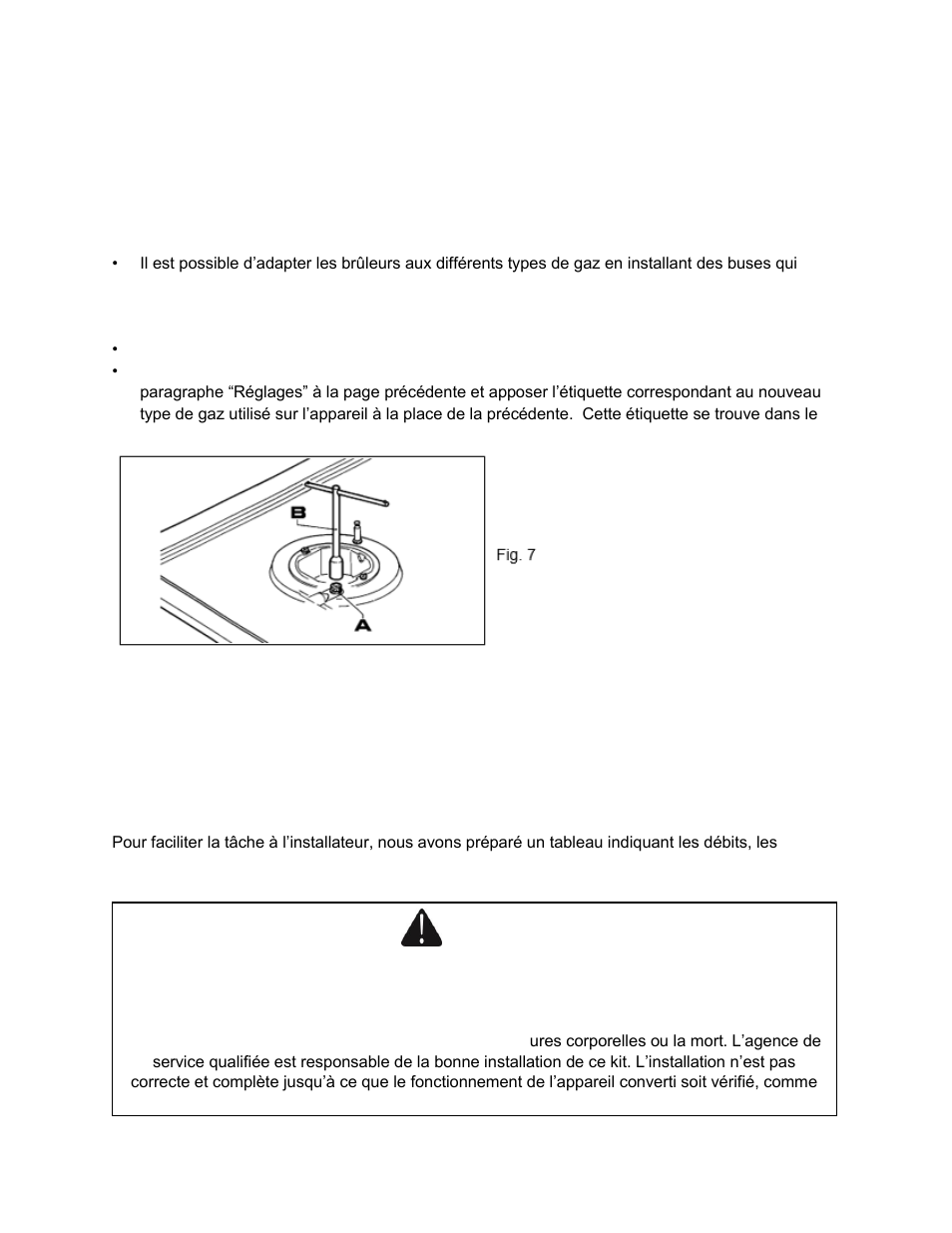 Conversions, Warning | Summit 30 Inch Gas Cooktop Use and Care Manual User Manual | Page 34 / 40