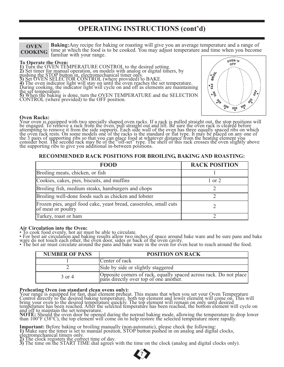 Operating instructions (cont’d) | Danby DER3099BL User Manual | Page 8 / 32