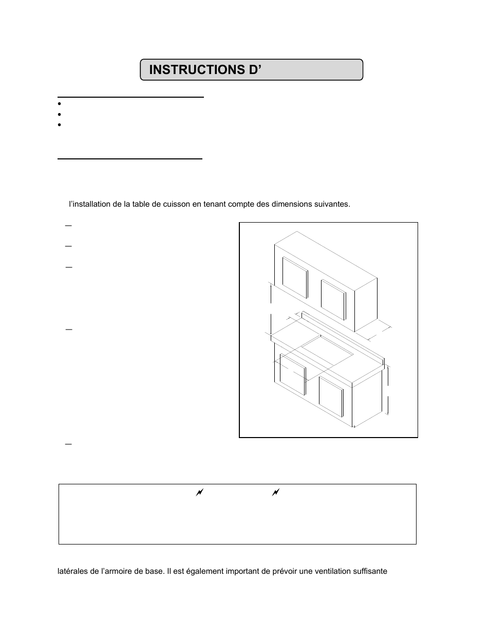 Instructions d’installation | Summit 24 Inch Electric Cooktop User & Care Manual User Manual | Page 21 / 28