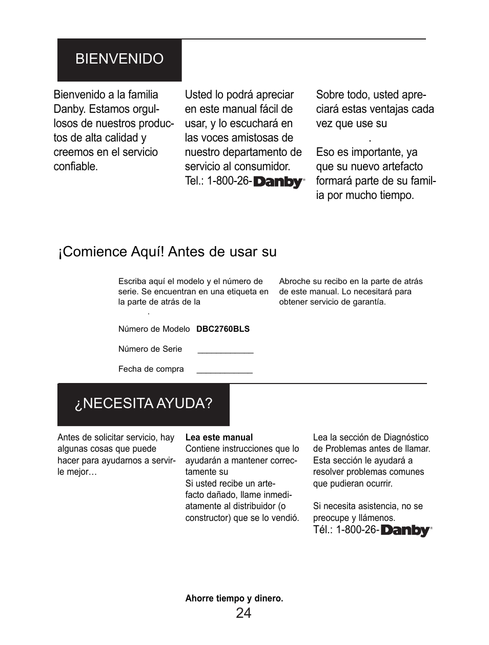 24 bienvenido ¿necesita ayuda, Comience aquí! antes de usar su centro de bebidas | Danby DBC2760BLS User Manual | Page 25 / 35