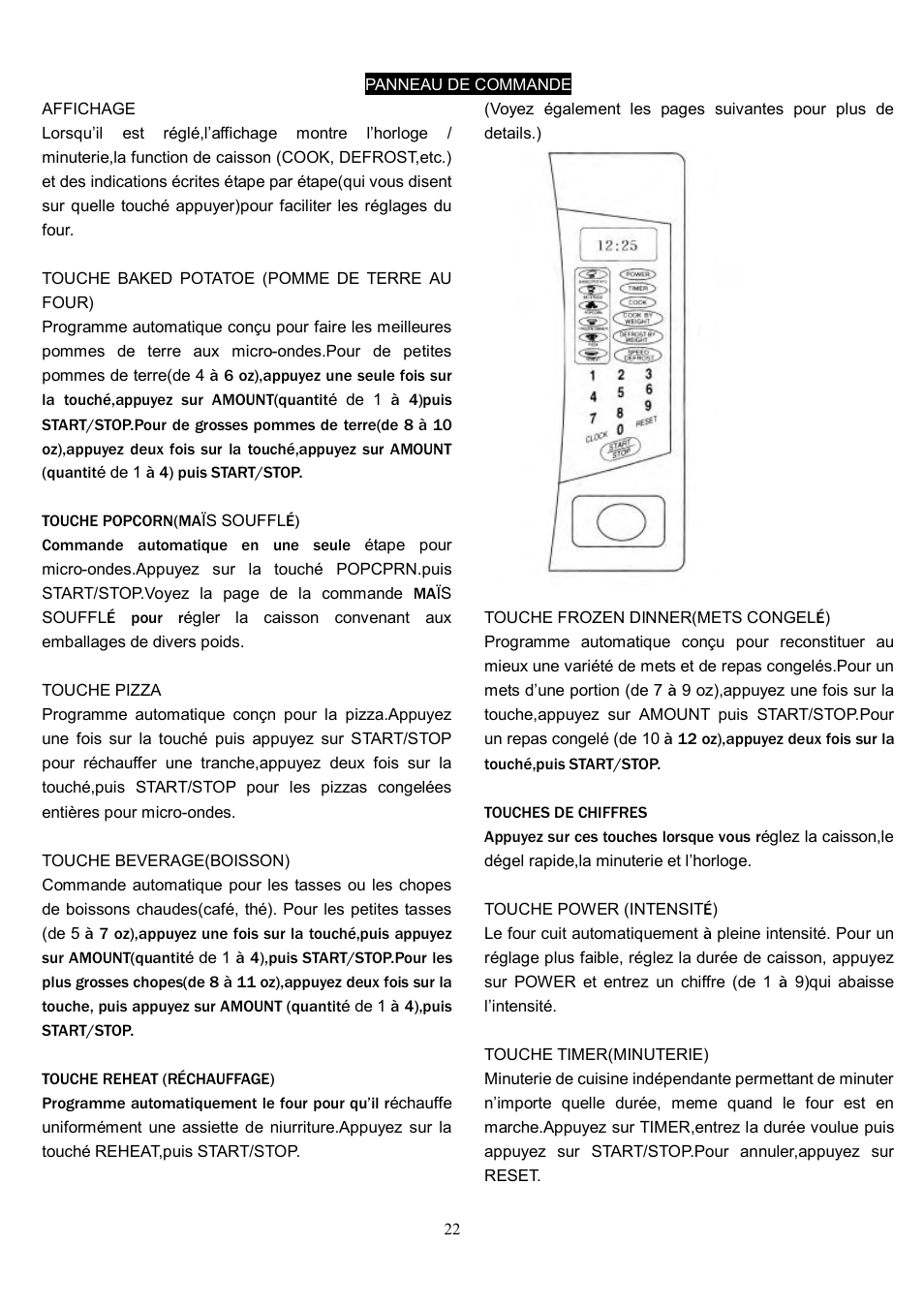 Danby DMW1104BL User Manual | Page 25 / 52