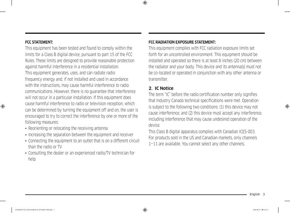 Samsung 36 Inch Gas Smart Cooktop Owner's Manual User Manual | Page 3 / 96