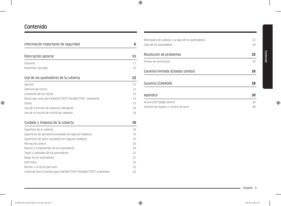 Samsung 36 Inch Gas Smart Cooktop Owner's Manual User Manual | Page 37 / 96