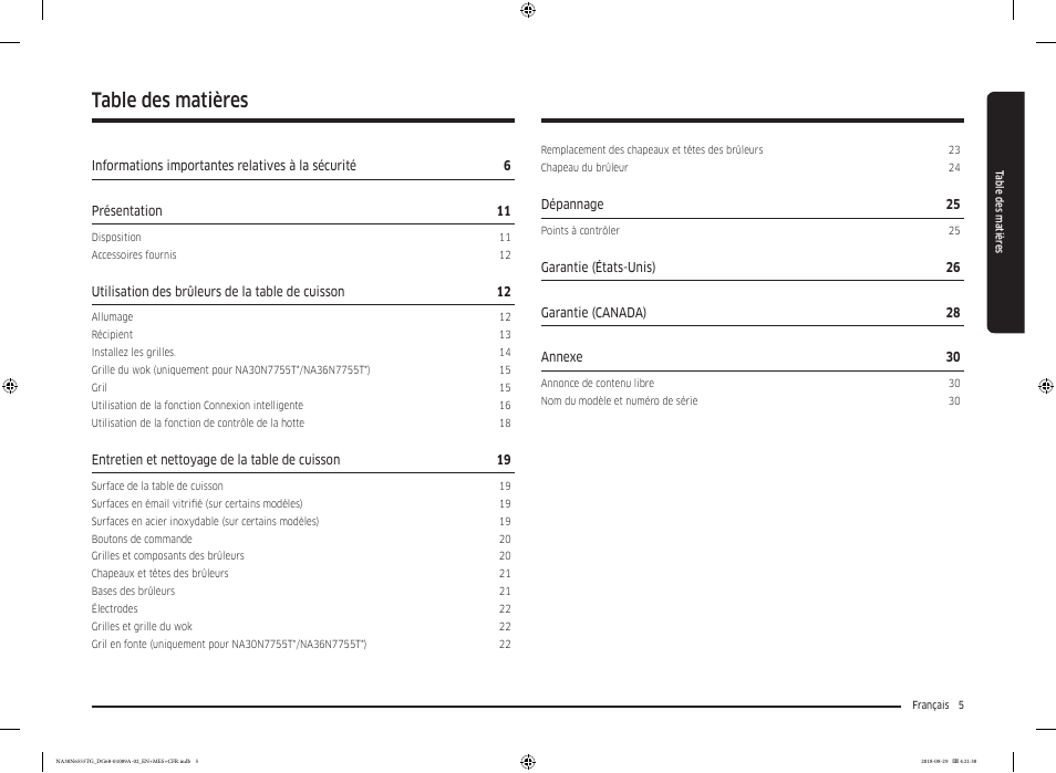 Samsung 36 Inch Gas Smart Cooktop Owner's Manual User Manual | Page 69 / 96