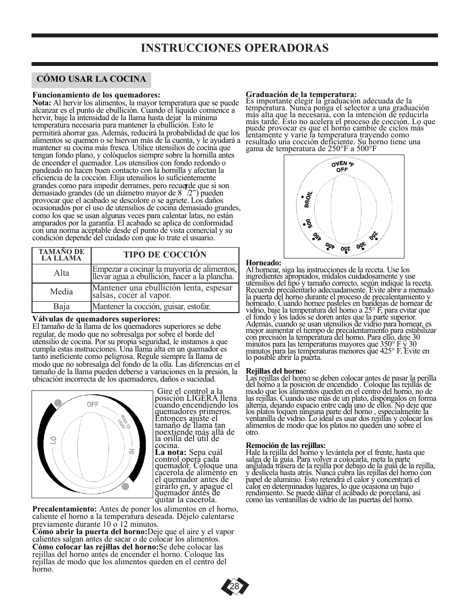 Instrucciones operadoras | Danby DR3009WGLP User Manual | Page 18 / 35