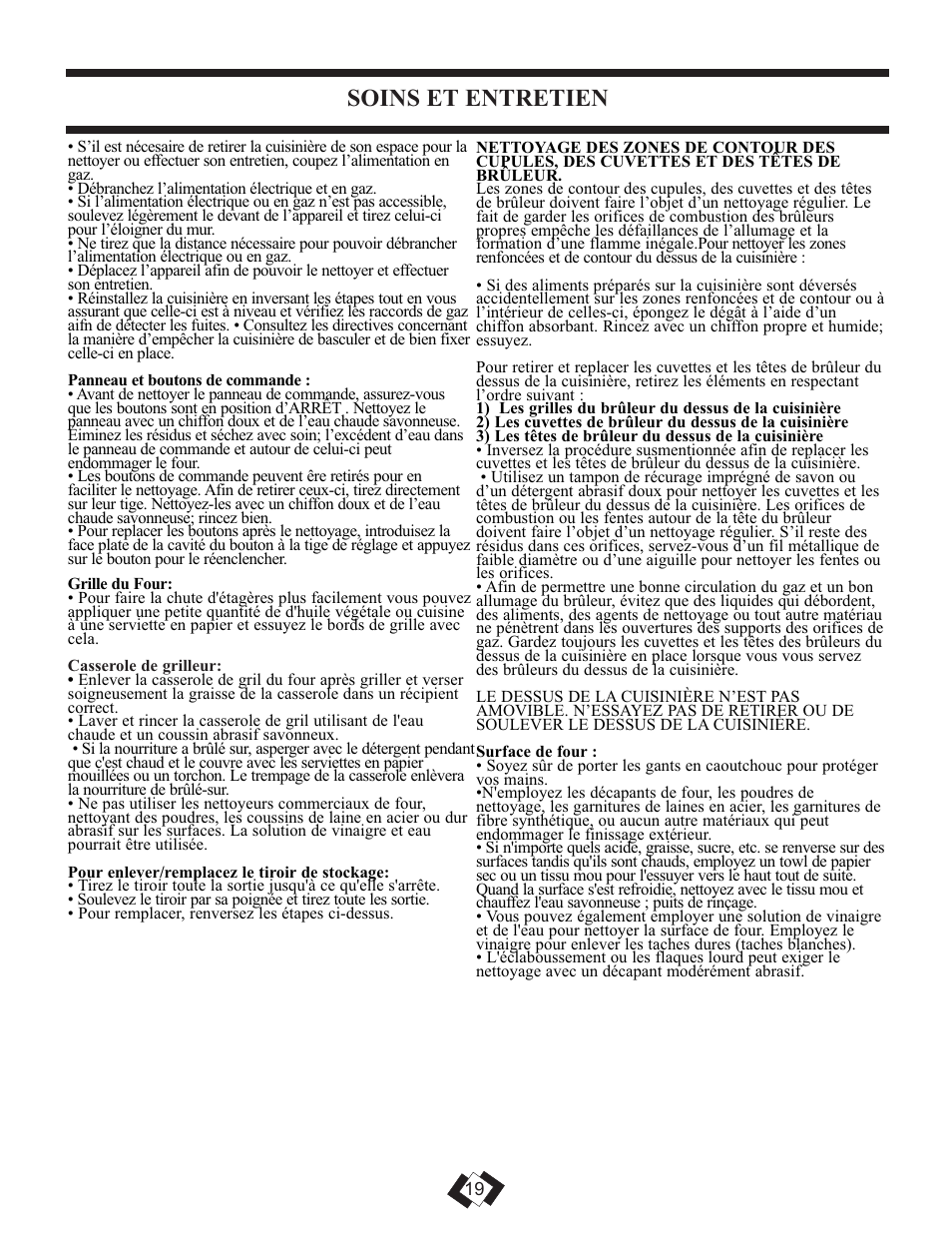 Soins et entretien | Danby DR3009WGLP User Manual | Page 31 / 35