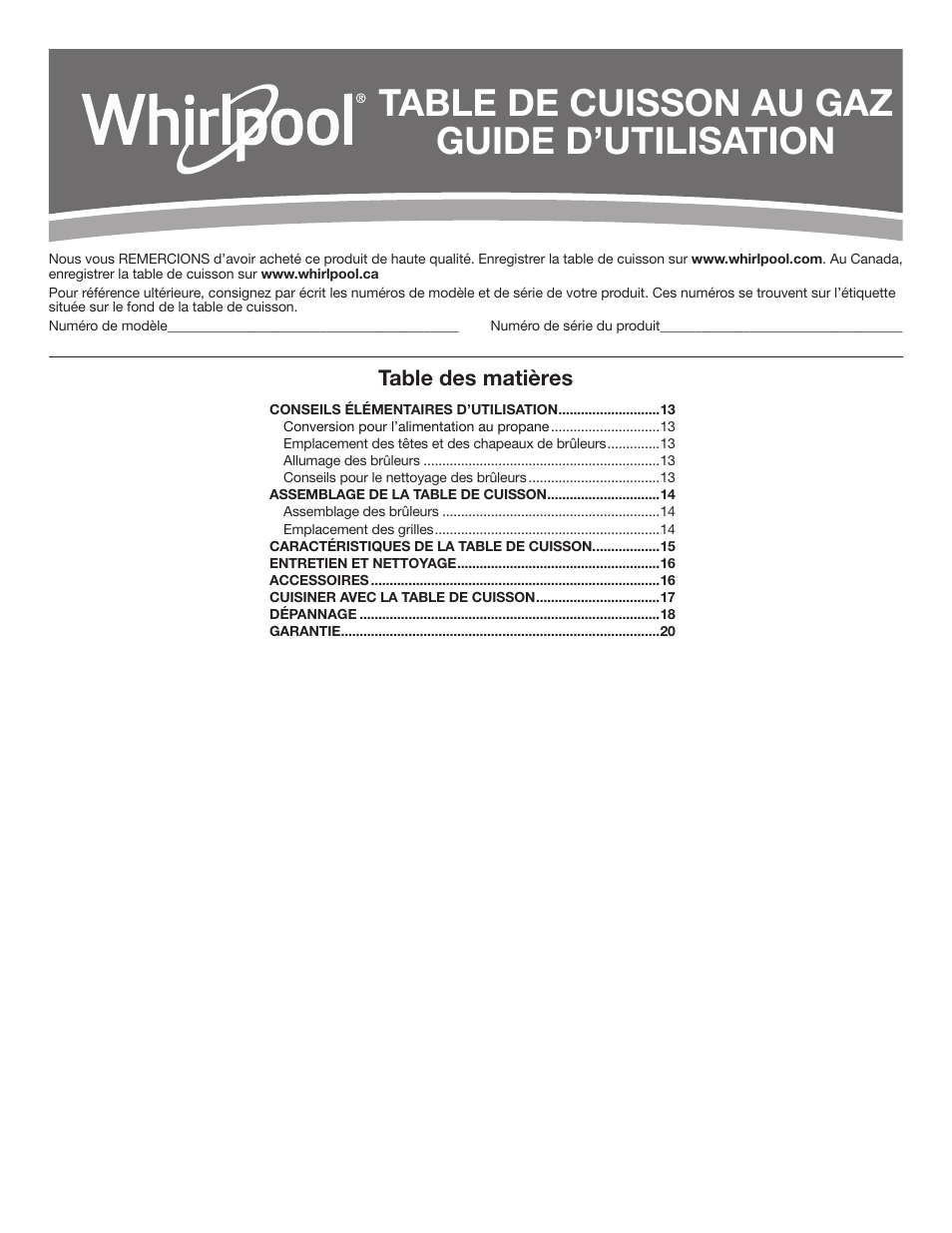 Whirlpool 30 Inch Gas Cooktop Owner Manual User Manual | Page 11 / 21