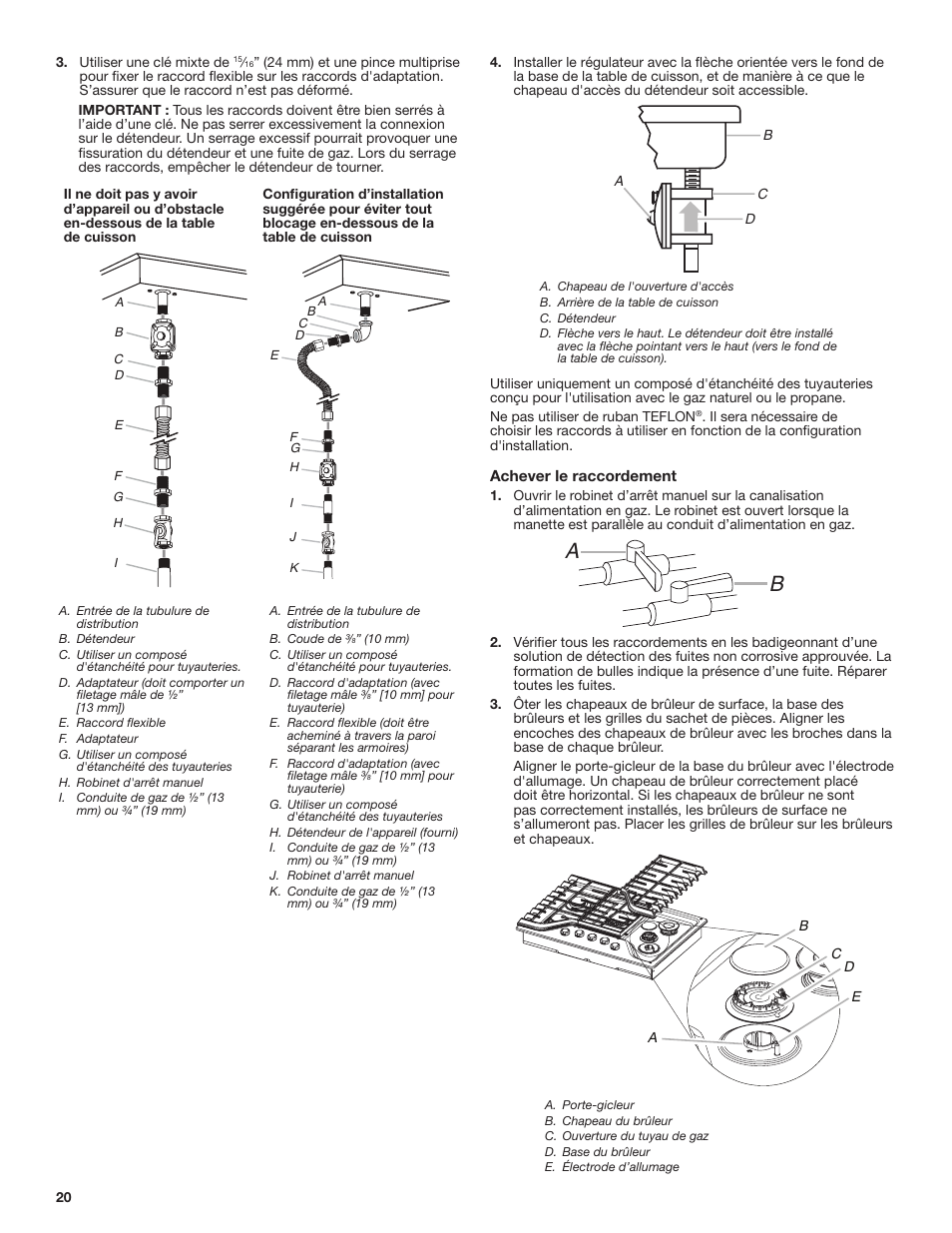 Whirlpool 30 Inch Gas Cooktop Installation Guide User Manual | Page 20 / 23