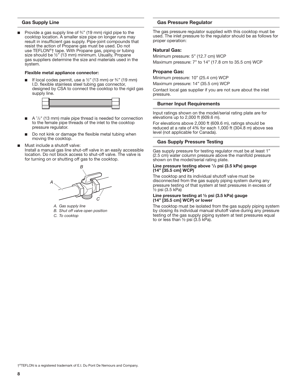 Whirlpool 30 Inch Gas Cooktop Installation Guide User Manual | Page 8 / 23