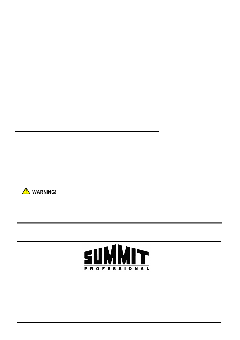 Limited warranty, Warning | Summit 30 Inch Gas Cooktop Use & Care Guide User Manual | Page 16 / 32