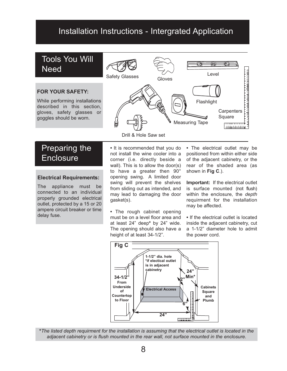 Tools you will need | Danby DWC2727BLS User Manual | Page 9 / 34