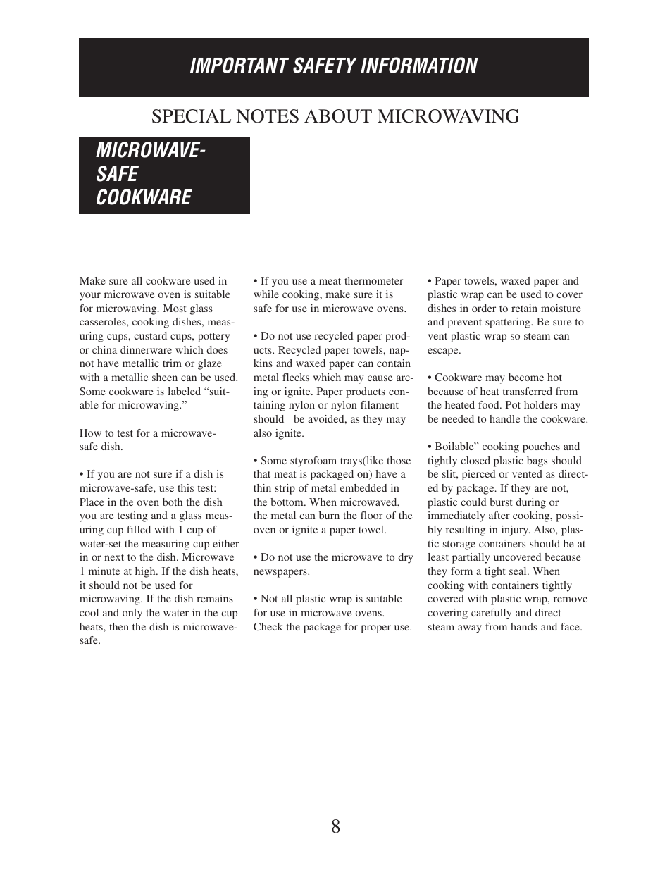Danby DMW162BL-OTR User Manual | Page 9 / 39