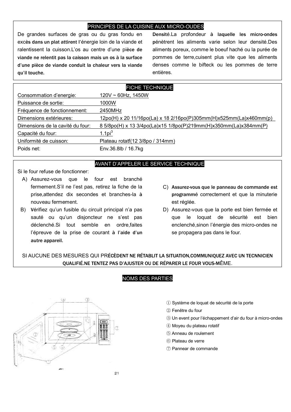 Danby DMW1048SS User Manual | Page 23 / 49