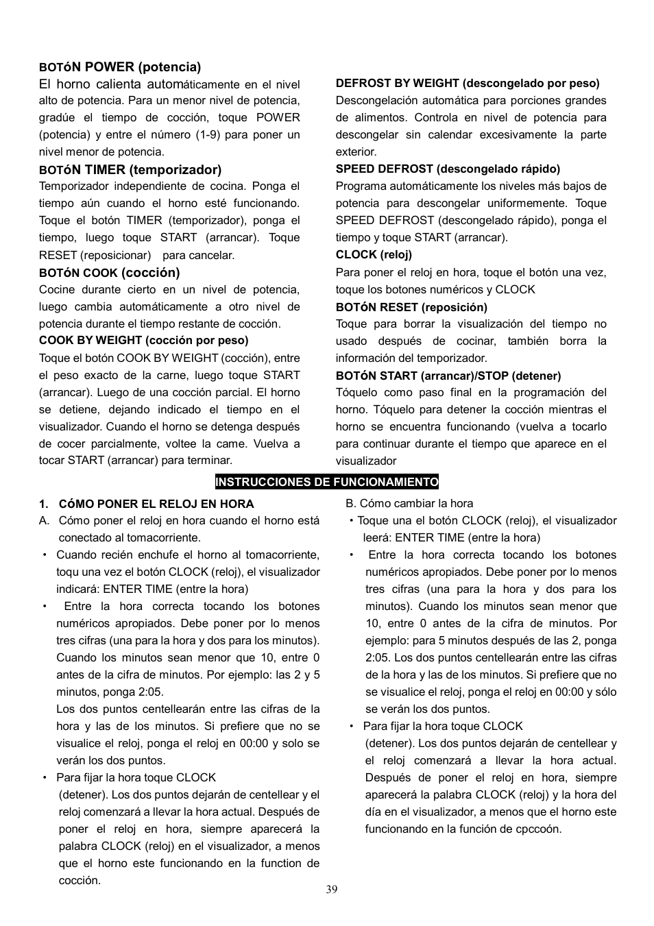 Danby DMW1048SS User Manual | Page 40 / 49