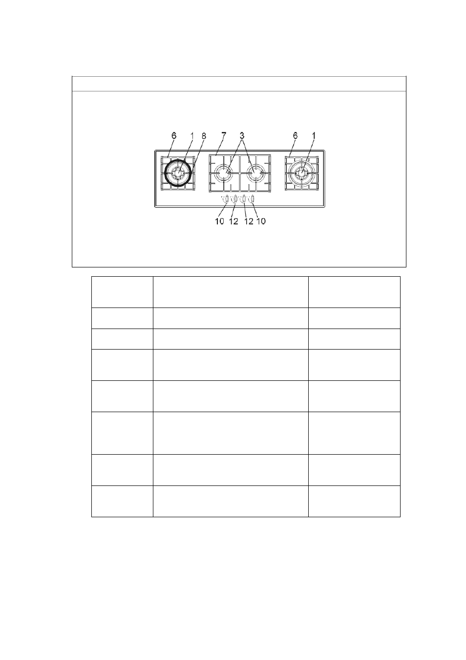 Position des composants | Summit 43 Inch Island Gas Cooktop Instruction Manual User Manual | Page 22 / 37