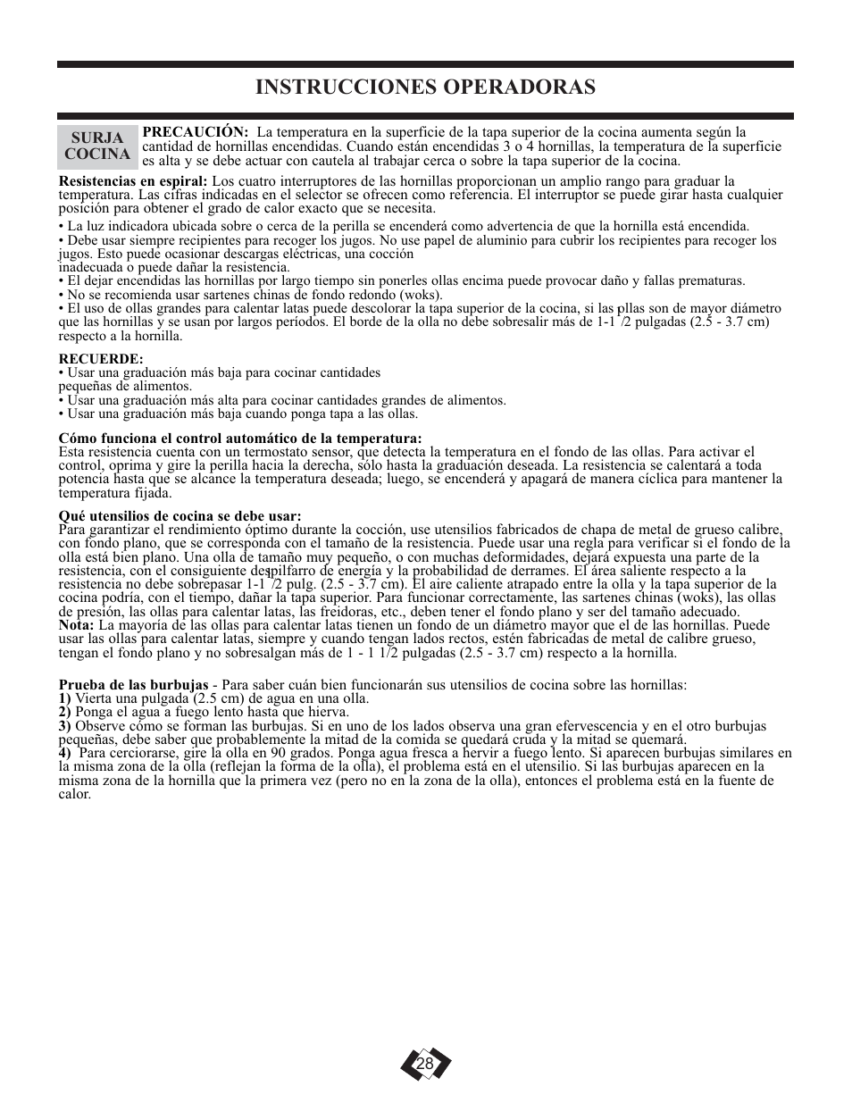 Instrucciones operadoras | Danby DER2009W User Manual | Page 27 / 32