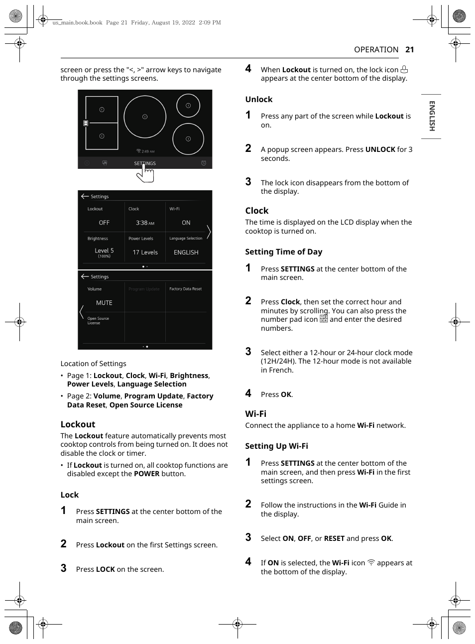 LG Studio 36 Inch Induction Cooktop Owners Guide User Manual | Page 21 / 148