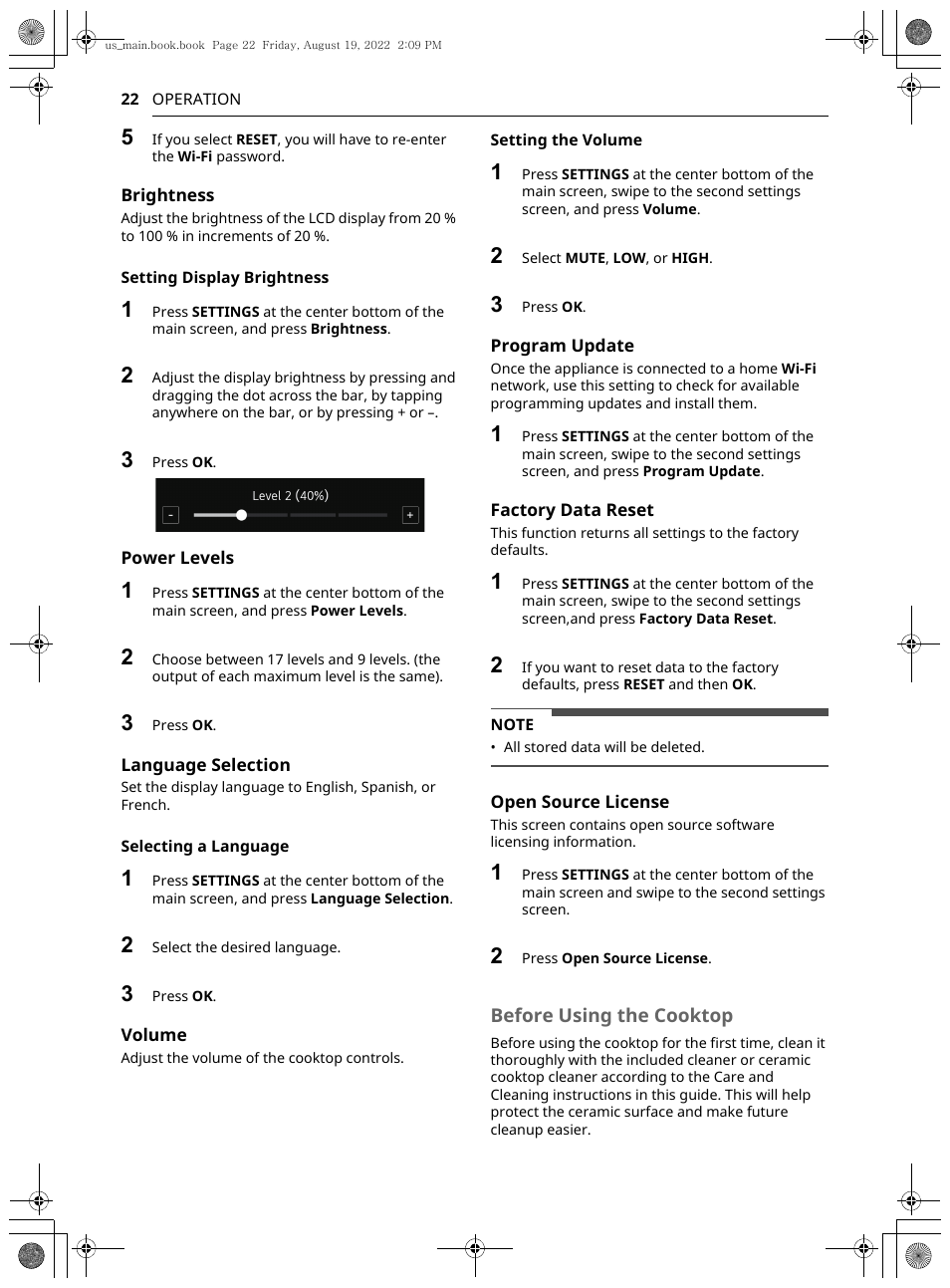 Before using the cooktop | LG Studio 36 Inch Induction Cooktop Owners Guide User Manual | Page 22 / 148