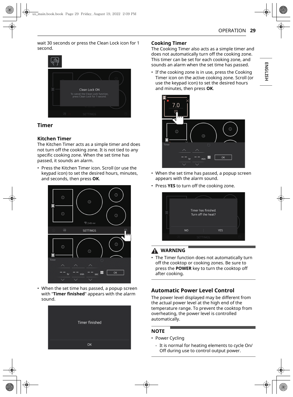 LG Studio 36 Inch Induction Cooktop Owners Guide User Manual | Page 29 / 148