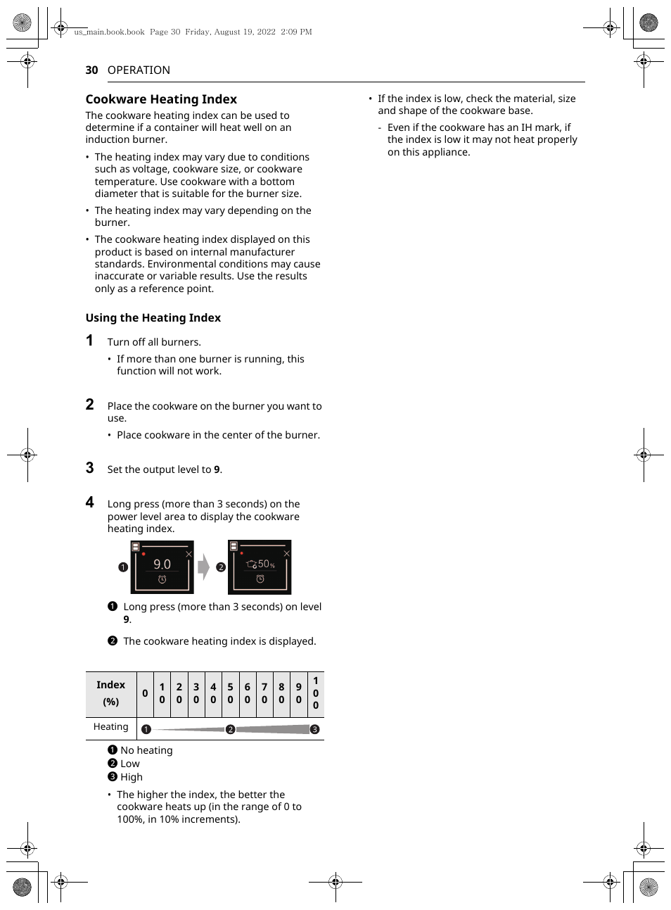 LG Studio 36 Inch Induction Cooktop Owners Guide User Manual | Page 30 / 148
