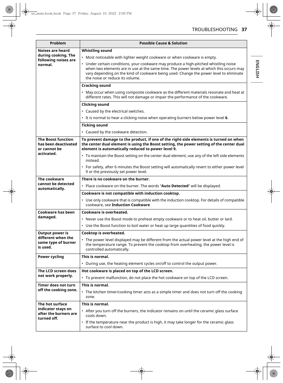 LG Studio 36 Inch Induction Cooktop Owners Guide User Manual | Page 37 / 148