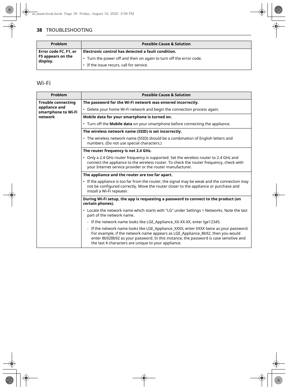 Wi-fi | LG Studio 36 Inch Induction Cooktop Owners Guide User Manual | Page 38 / 148