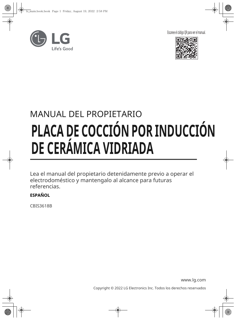 Manual del propietario | LG Studio 36 Inch Induction Cooktop Owners Guide User Manual | Page 49 / 148