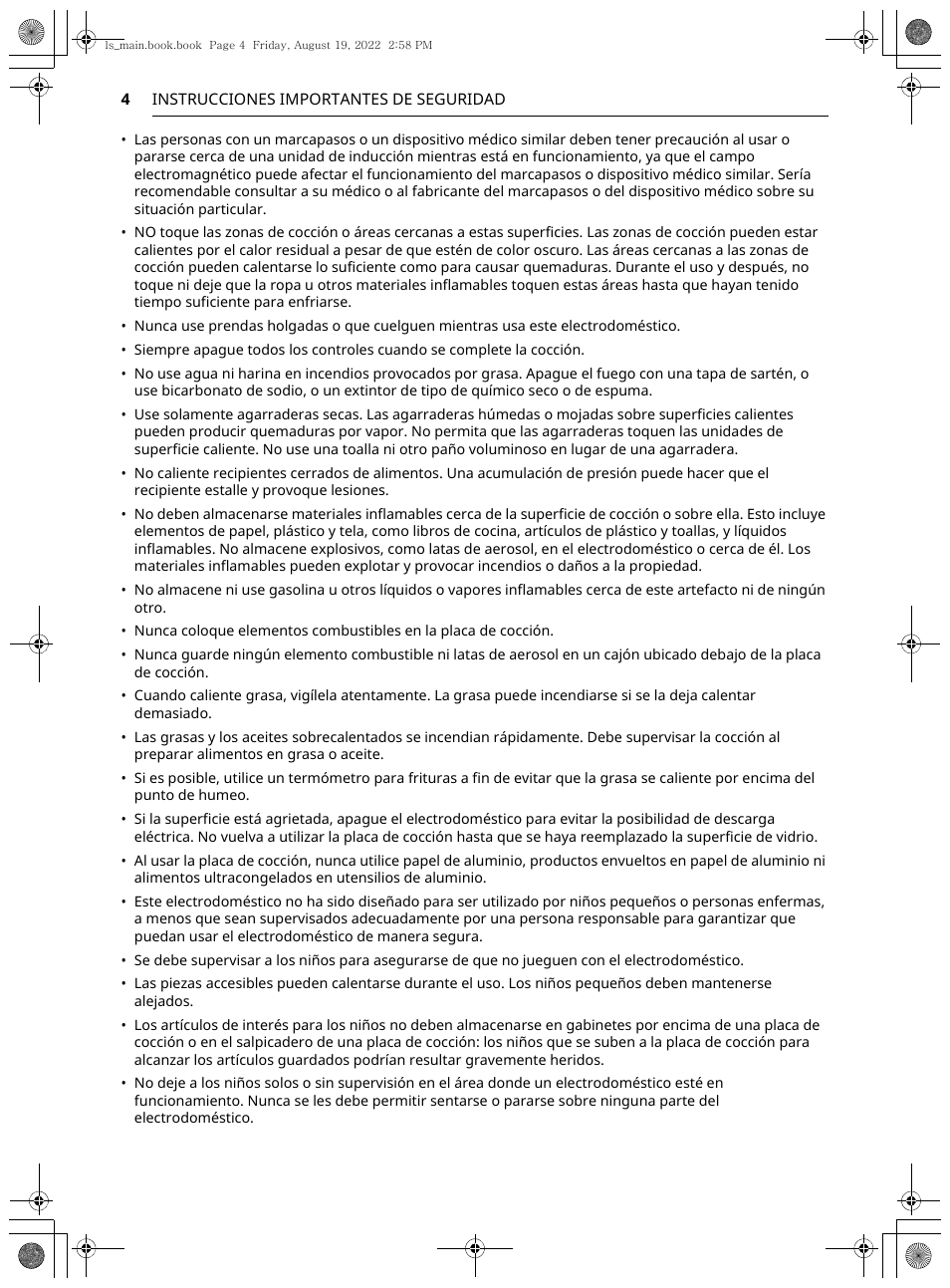 LG Studio 36 Inch Induction Cooktop Owners Guide User Manual | Page 52 / 148