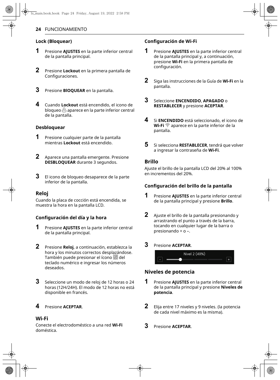 LG Studio 36 Inch Induction Cooktop Owners Guide User Manual | Page 72 / 148