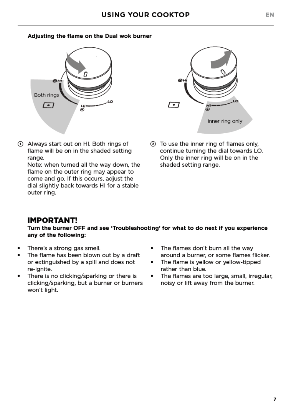 Fisher & Paykel Series 7 Contemporary Series 30 Inch Gas Cooktop User Guide User Manual | Page 9 / 38